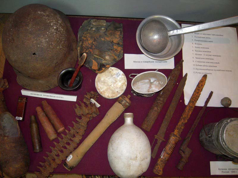 Фрагмент экспозиции  «Подвиг  земляков в годы Великой Отечественной войны 1941-1945 гг.»